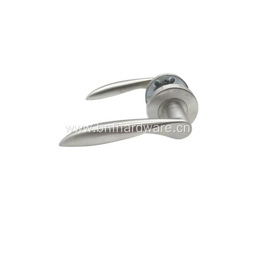 Modern stylish satin lever door handle